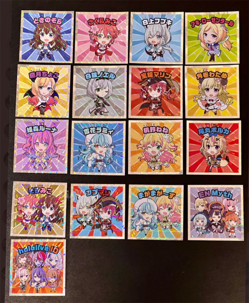 ホロライブマン 全17種 シールリスト（画像付き）2021年12月 ｜ シール 